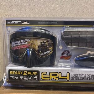 ER4 Ready 2 Play Black Paintball Mask and Marker Kit
